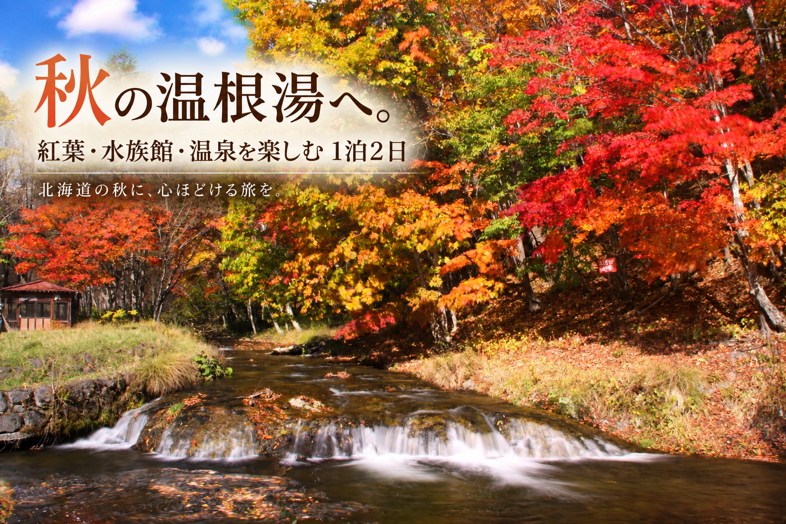 【秋の温根湯温泉】紅葉・水族館・温泉を楽しむ秋の1泊2日